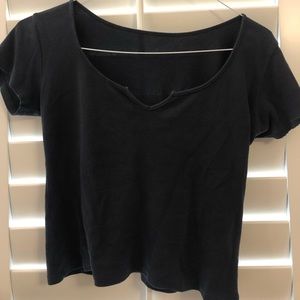 Brandy Melville navy crop tee